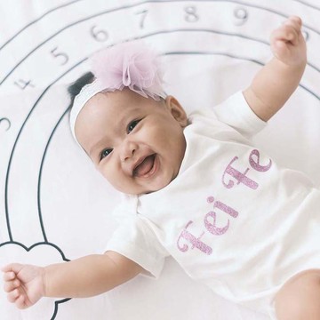 客製姓名｜燙金包屁衣 T-Shirt 禮盒組 (3-6M 最後件數)(生日送禮)(多色可選)(含小卡及提袋)