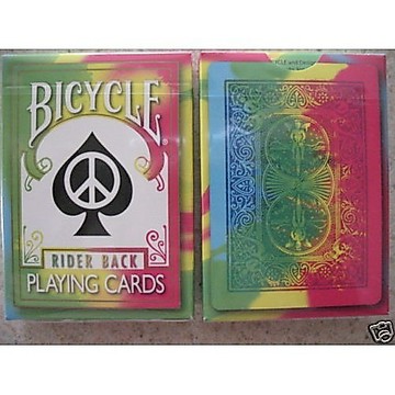 【USPCC 撲克】BICYCLE Tie Dye 渲染牌 反戰標誌 撲克-S10322705