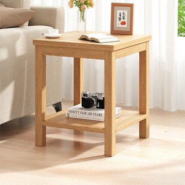 HappyLife 實木置物雙層小邊几 40公分 Y12429