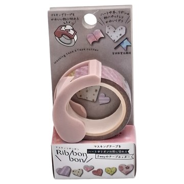 KUTSUWA 造型切割器 附紙膠帶 愛心款 文具收納  1個