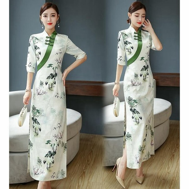 チャイナドレス ワンピース チャイナ風 レディース パーティードレス 結婚式 ワンピース お呼ばれ 結婚式 二次会 母 ママワンピース フォーマル きれいめ 通販 Lineポイント最大0 5 Get Lineショッピング
