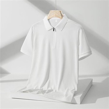 【米蘭精品】冰絲POLO衫短袖上衣-薄款透氣韓版休閒男裝4色74ey3