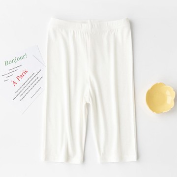 FANMOU - 莫代爾純色五分內搭褲-白色