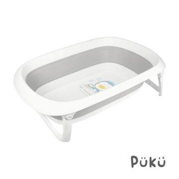 【PUKU藍色企鵝】日光泡泡摺疊浴盆