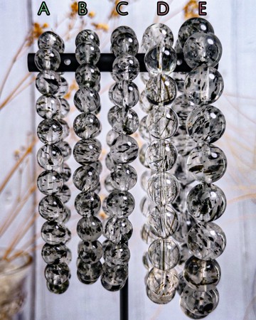 【高品 綠雲母超七】稀有透水體 綠碧璽\綠雲母 共生水晶手串水鍊