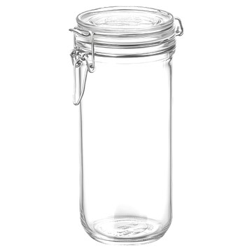 Bormioli Rocco Fido 密封罐 透明玻璃儲物罐  1.11L  1個