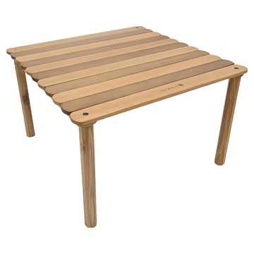 OUTDOOR LIVING 野趣國際 木工榫接式方桌  520 x 520 x 320mm  淺木色 + 深木色