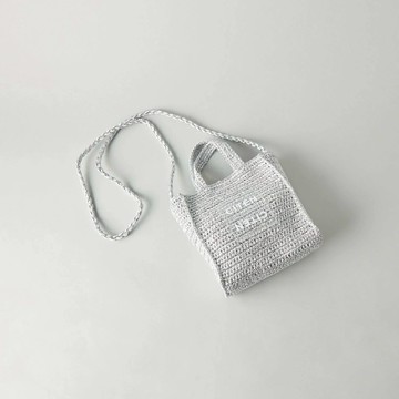 CITEN 金絲線 針織 迷你手提/斜背包 代購 透明標誌