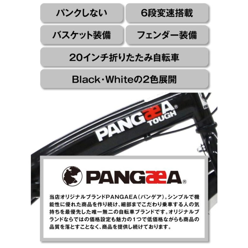 ゴイチ PANGAEA 折畳み自転車 20インチ 前カゴ付き