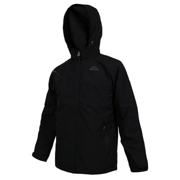 KAPPA 男女平織兩件式防水外套(免運 石墨烯 防潑水 運動 慢跑 上衣「34291BW-005」≡排汗專家≡