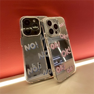 【3C_P.S】📱 現貨+免運🎉 OK&NO鏡面手機殼