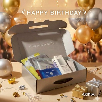 【AKIMIA】祝你生日快樂 ｜煥生美學微電流面膜5件組禮盒 (微電流面膜3片+護手霜50ml+護唇膏)