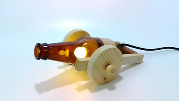 古砲台酒瓶小夜燈