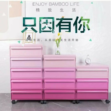 床頭櫃 邊櫃 側櫃 邊幾 茶几 網紅中古侘寂風床頭櫃ins移動收納櫃漸變創意小櫃子現代簡易邊櫃