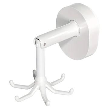 TAILI 太力 可掛式強力吸盤旋轉六爪掛勾2件組 13.4 x 8.4 x 8.9cm  白色  1組