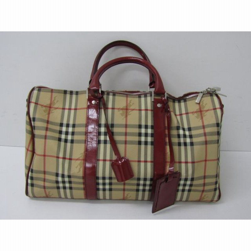 BURBERRY LONDON バーバリー ミニボストンバッグ T-03-2 中古