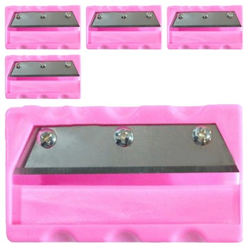 小黃瓜敷臉專用面膜器 Set 5  ABS材質不鏽鋼刀片  1組  混合色