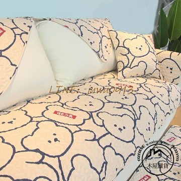 北歐全棉沙發罩布藝四季通用客廳防滑坐墊子寢具居家用品【木屋雜貨】