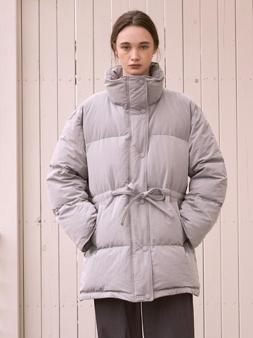 Pretzel Down Coat (Cool Grey)