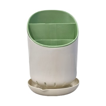 瀝水筷子收納架  綠色  1個