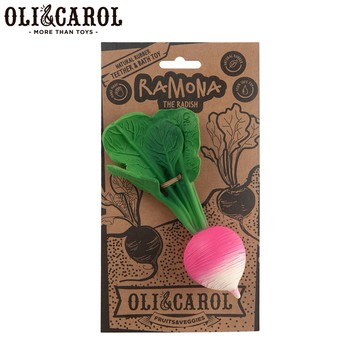 【OLI&CAROL】咬牙器-櫻桃蘿蔔✨送禮首選✨新生禮✨彌月禮✨育兒好物