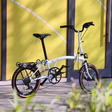 Litepro 16 英寸外置 9 速折疊自行車三折自行車鋼架成人便攜式複古折疊自行車