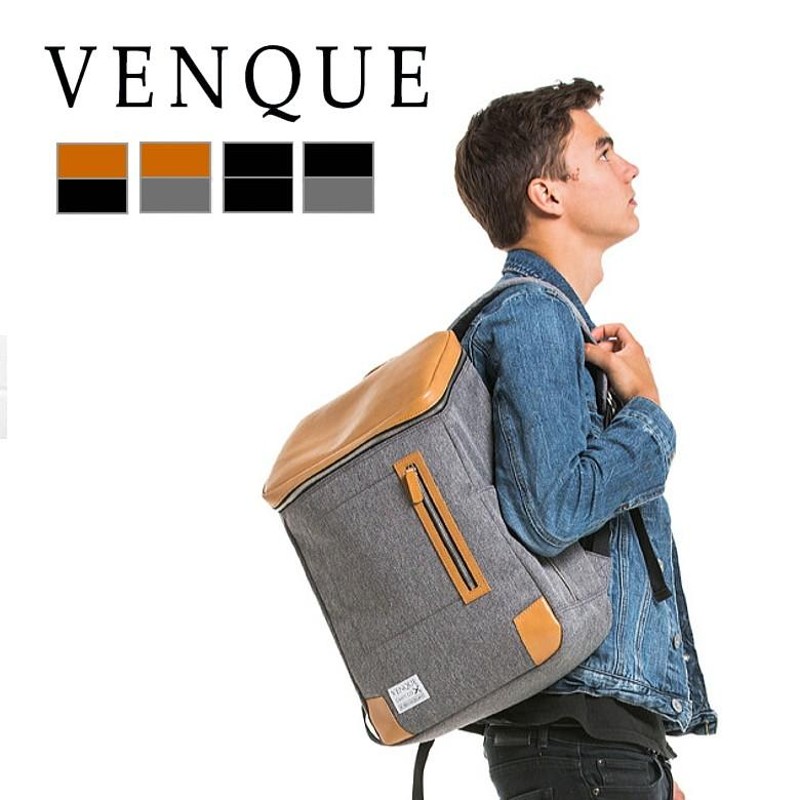 【完売品】VENQUE ヴェンク　リュック　B4収納可能　レザー　2way 黒