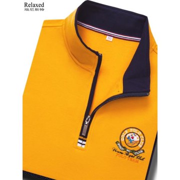 高爾夫球衣服飾男裝長袖T恤立領拉鏈Polo衫休閑GOLF球服運動上衣