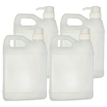 百貨King 方型壓式提桶/分裝罐-1000cc 4個  1組  透明