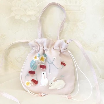 復古國風刺繡漢服包女斜挎包休閑學生古風蘇繡手提包手機零錢單肩