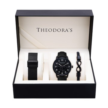 情人節禮盒-男款 時間旅人先行者腕錶 三眼款