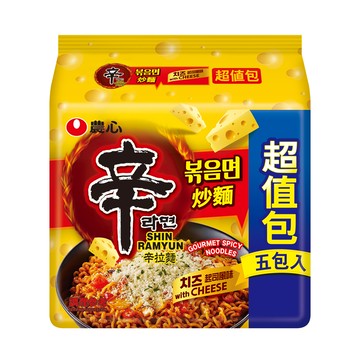 韓國農心 辛炒麵-起司風味-5入(680g)