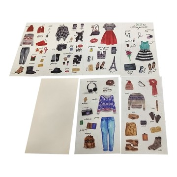 和紙裝飾貼紙 時尚服飾配件造型  搭配指南  1包