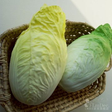 高仿真手感大白菜模型大號 裝飾蔬菜擺設 Lmdec廚房裝飾品