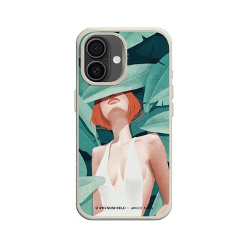 iPhone 16 SolidX 貝殼灰 - Janice Sung - Orange 橘