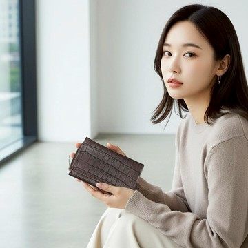 隔日到貨🔥個性鱷魚壓紋中夾 女生錢包 女用錢包 母錢包 女生中夾 零錢包 075 Catsbag Shop