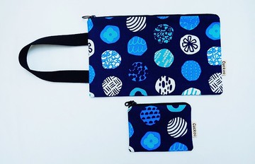 手提袋+零錢包 手機袋 雜物收納袋 2件優惠組