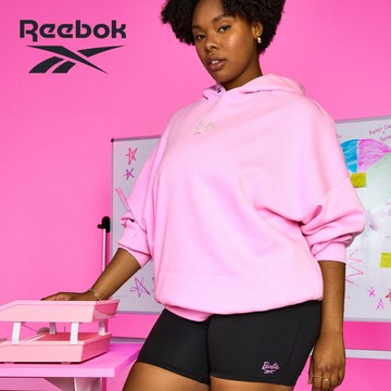 【REEBOK】 X BARBIE 聯名款 HOODIE 連帽上衣_女_100211003官方旗艦店