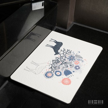 【MBM】情思纏綿-L號超厚切水洗式珪藻土地墊 建材做的地墊