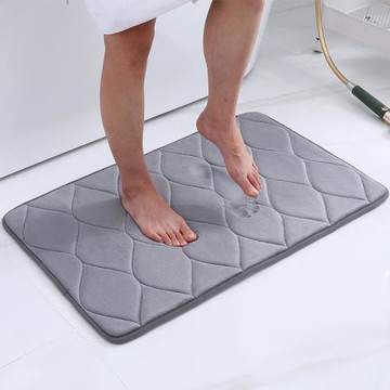 君兮加厚慢回彈地墊記憶海綿軟墊衛生間浴室防滑防水吸水地毯地墊