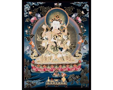 原創24K黃金金剛薩埵唐卡畫作 | 西藏藝術