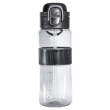 CLARE 彈跳運動吸管壼  黑色  600ml  1個