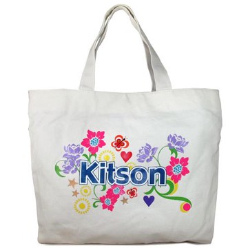 Kitson LA 歡愉花園大托特包(白色)