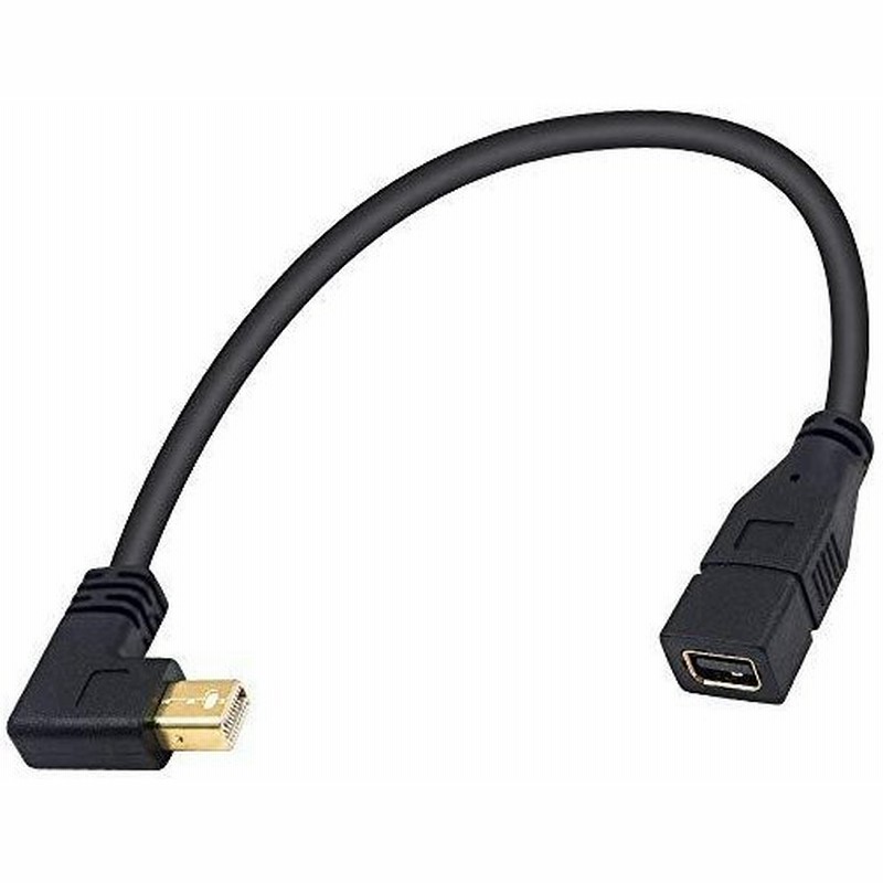 Duttek Mini DP to Mini DPケーブル，4K対応 右向き Mini DisplayPort 