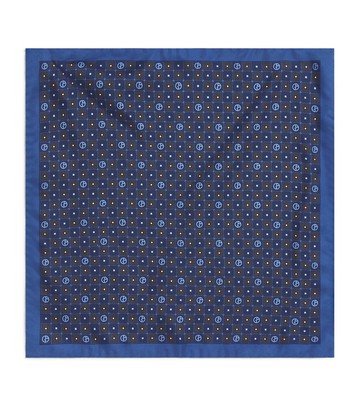 Giorgio Armani Silk Monogram Pocket Square