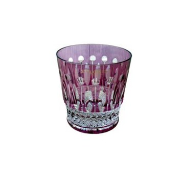 愛馬仕HERMES Saint Louis切子威士忌杯（紫色）