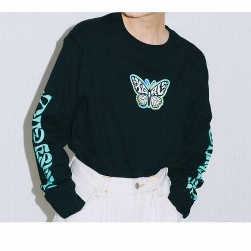 ☆セール SALE☆ エックスガール X-GIRL MARBLE BUTTERFLY L/S TEE