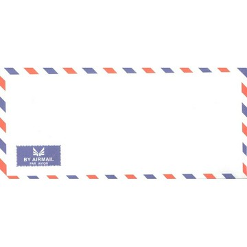 加新 航空西信封 (大尖) 235X105mm（10入 /束）25束 /包 79016