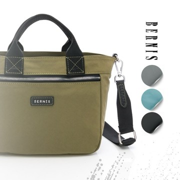 BERNIS 絲絨系列 輕量尼龍 隨行手提小方包 多色可選 大容量 斜側背包