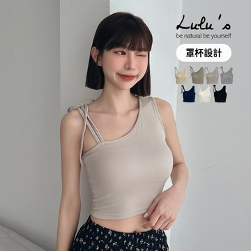 兩件570/單肩綁帶造型罩杯BRATOP背心７色【A01250260】